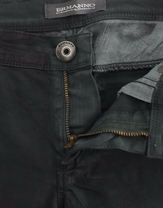Ermanno Scervino Groene Slim Jeans Denim Broek Rechte Pasvorm Stretch - Image 5