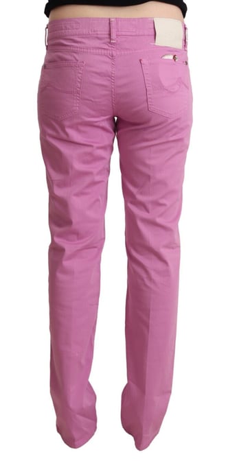 Jacob Cohen Roze Katoenen Lage Taille Slim Fit Jeans - Image 3