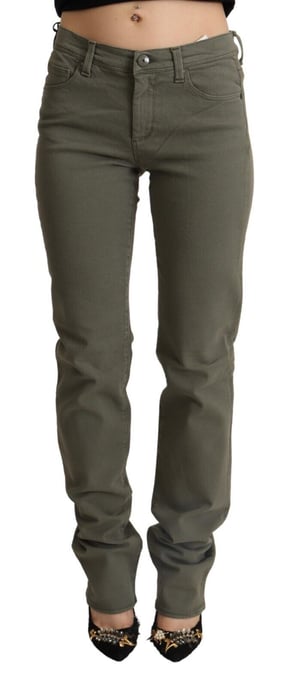 Ermanno Scervino Grijze Lage Taille Katoen Skinny Denim Broek Jeans - Image 1