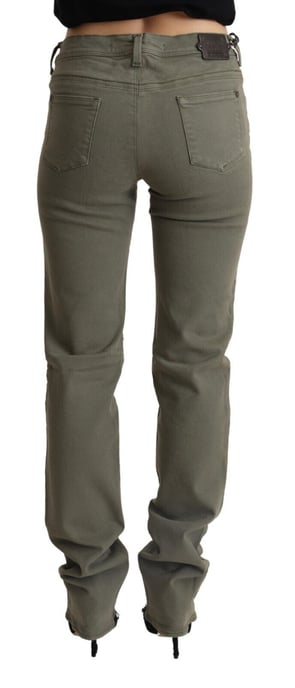 Ermanno Scervino Grijze Lage Taille Katoen Skinny Denim Broek Jeans - Image 3