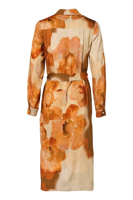 Bowie Print Jurk Oranje / Multi - Image 4