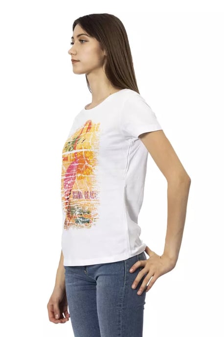 Trussardi Action Witte Katoenen T-Shirt voor Dames - Image 2