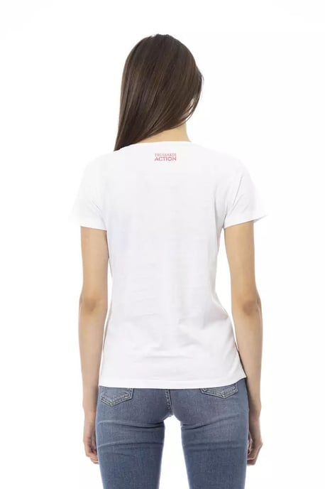 Trussardi Action Witte Katoenen T-Shirt voor Dames - Image 4