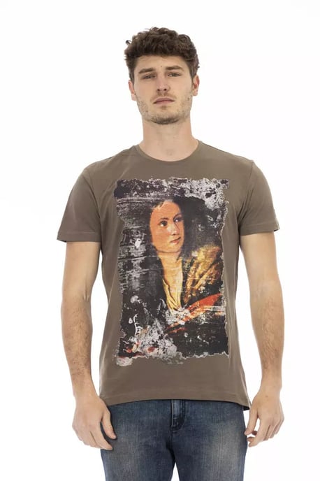 Trussardi Action Bruine Katoenen Heren T-Shirt - Image 1