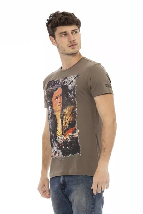 Trussardi Action Bruine Katoenen Heren T-Shirt - Image 2