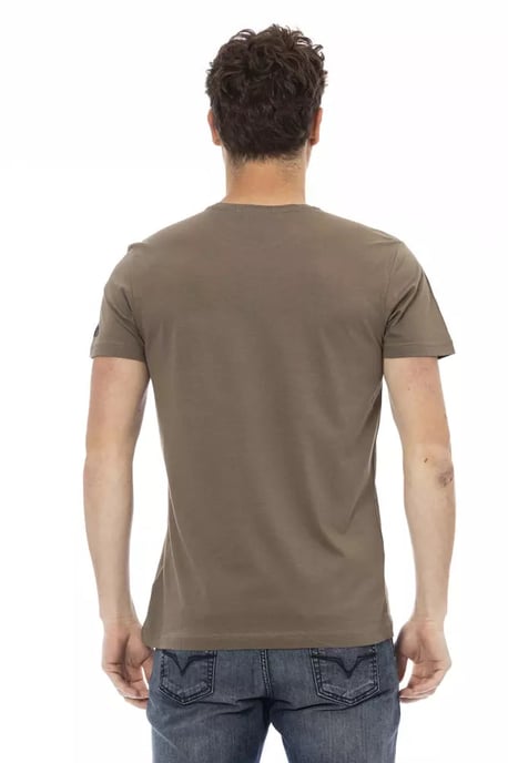 Trussardi Action Bruine Katoenen Heren T-Shirt - Image 3