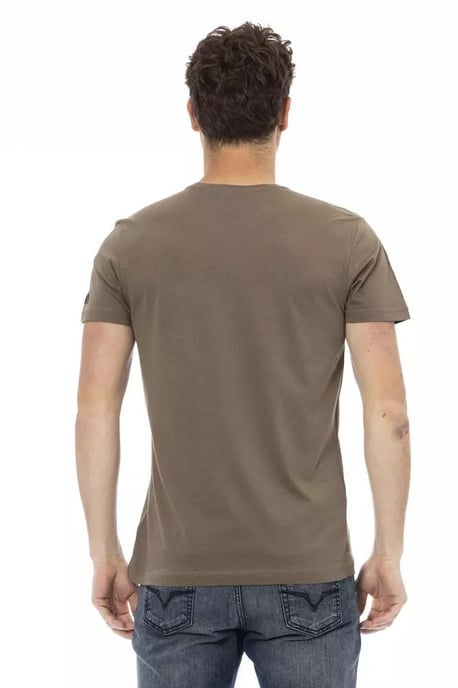 Trussardi Action Bruine Katoenen Heren T-Shirt - Image 5