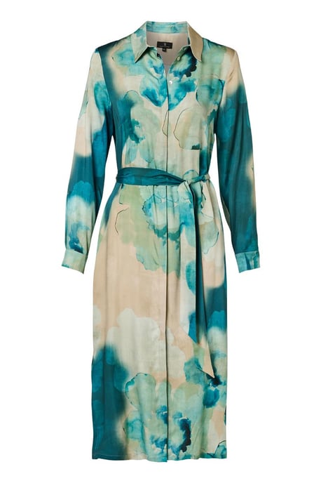 Bowie Print Jurk Blauw - Image 2