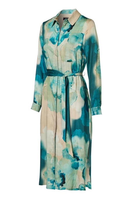 Bowie Print Jurk Blauw - Image 3
