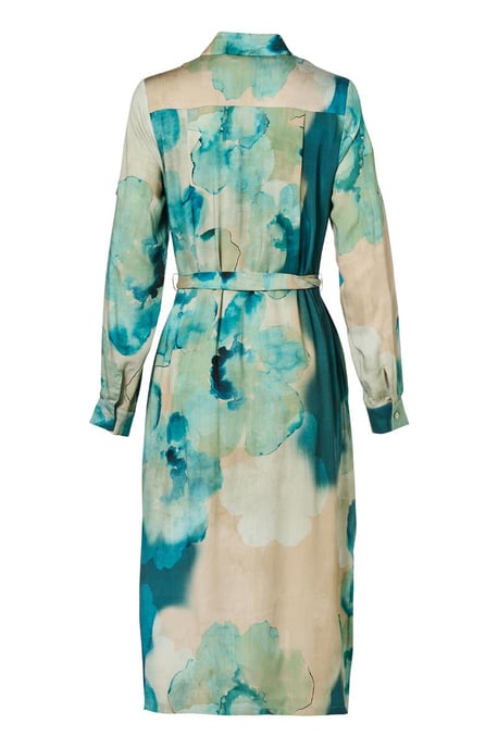 Bowie Print Jurk Blauw - Image 4