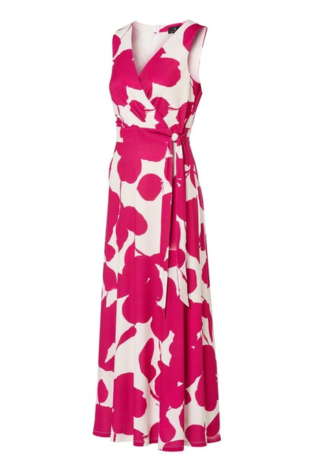 Reggy Print Jurk Offwhite / Roze - Image 3