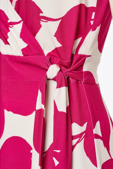 Reggy Print Jurk Offwhite / Roze - Image 5