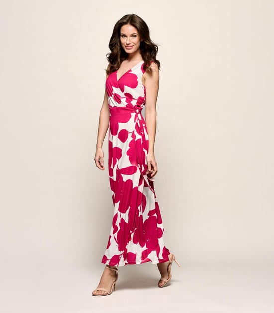 Reggy Print Jurk Offwhite / Roze - Image 6