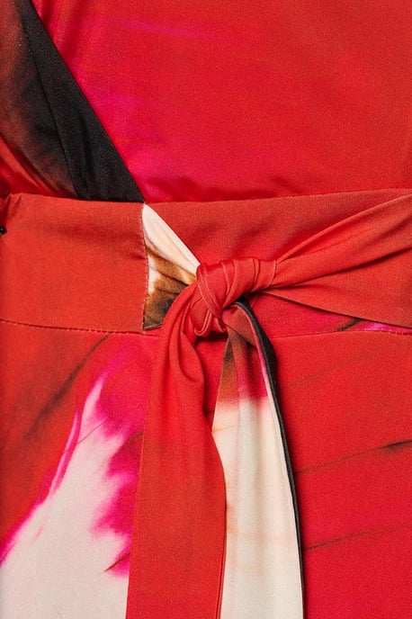 Reggy Print Jurk Rood / Multi - Image 5