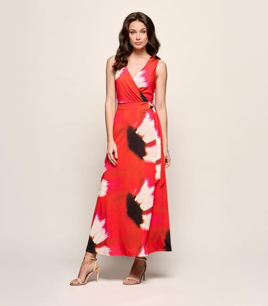 Reggy Print Jurk Rood / Multi - Image 6