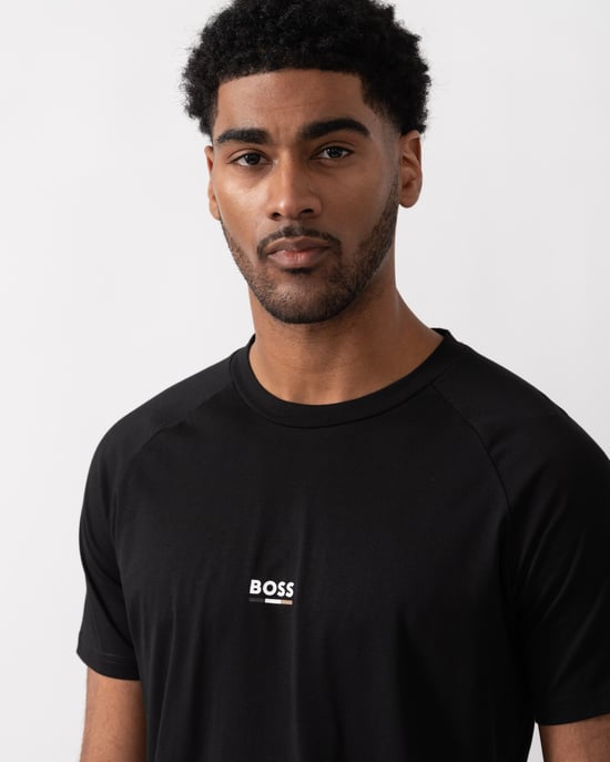 Slim Fit T-Shirt in Zwart - Image 3