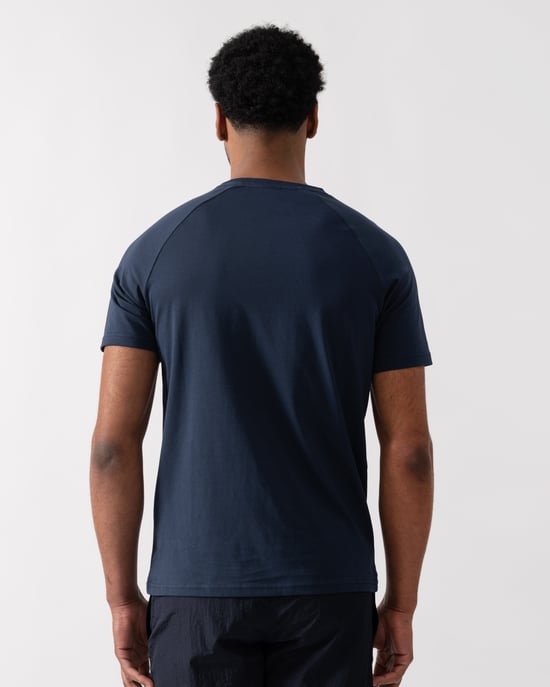 Strand T-Shirt Slim Fit T-Shirt in Donkerblauw - Image 2
