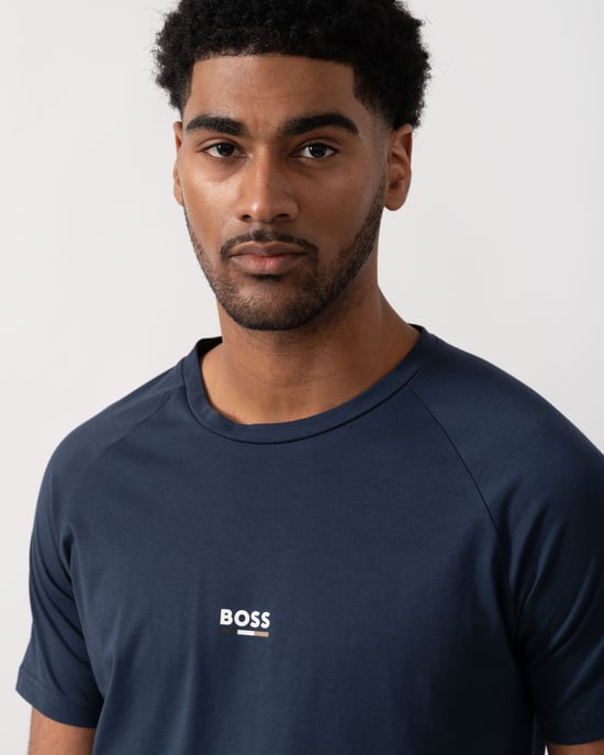 Strand T-Shirt Slim Fit T-Shirt in Donkerblauw - Image 4