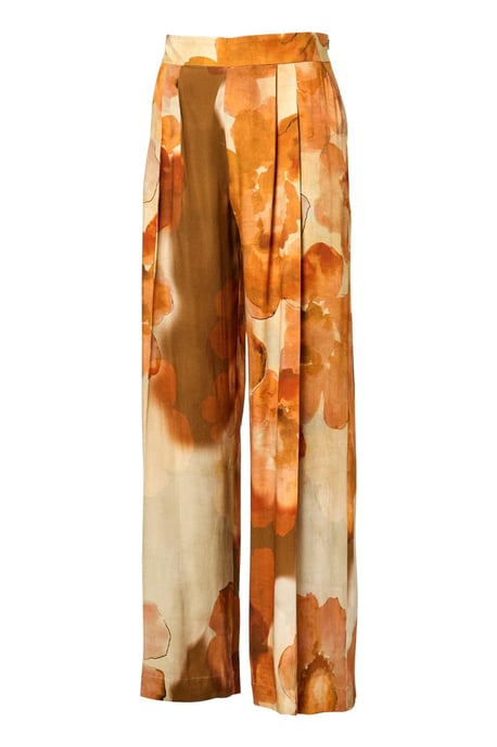 Corby Print Broek Oranje / Multi - Image 3