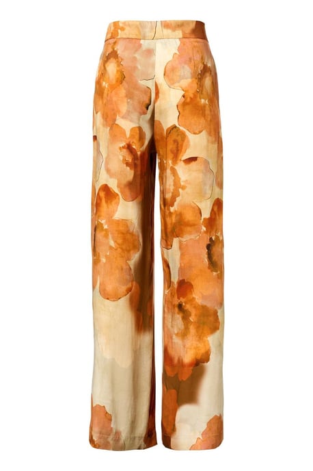 Corby Print Broek Oranje / Multi - Image 4