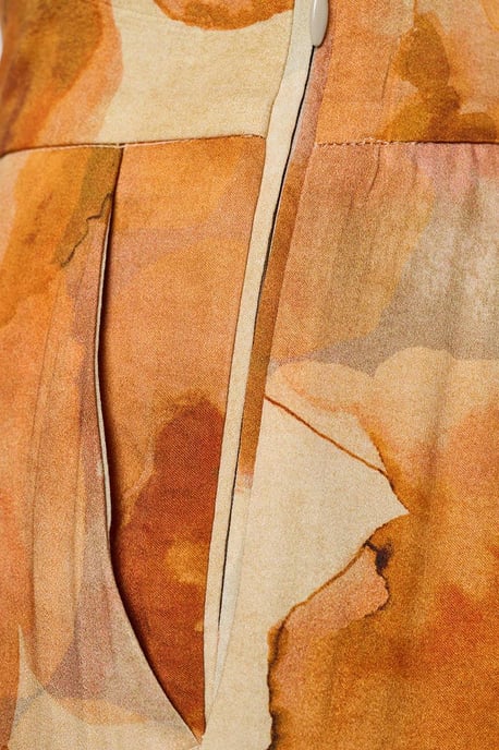 Corby Print Broek Oranje / Multi - Image 5
