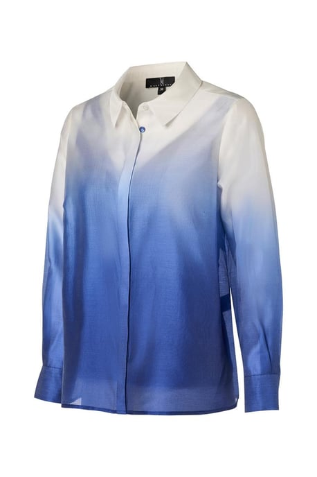 Juna Blouse Offwhite / Kobalt - Image 3