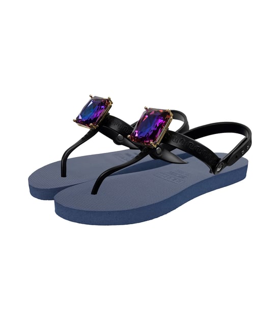Selena Diamond Blue Flip Flop marineblauw - Image 3