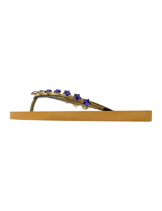 Kleine Blauwe Ster Flip Flop Oker - Image 2