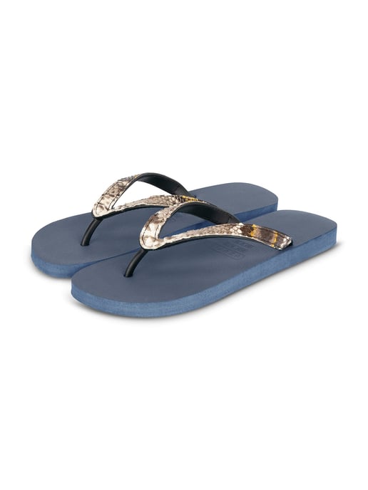 Python Taupe Flip Flop Marineblauw - Image 3