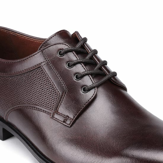 Base London Dome Heren Derby Schoenen Bruin - Image 4