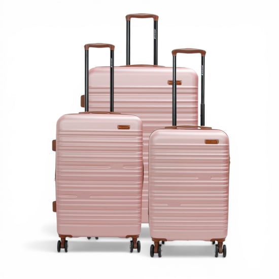 Uitschuifbare roségouden harde ABS koffer 8 wiel reis grote bagage - Image 2