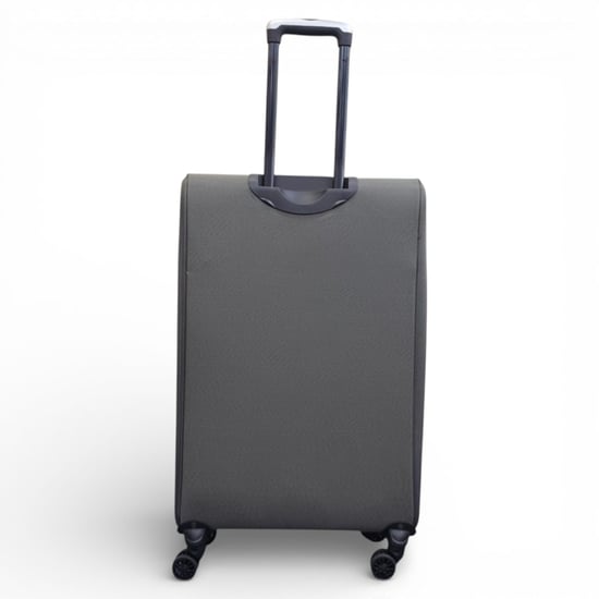 Softshell lichtgewicht grijs nylon 4-wiel reiskoffer Feestkoffers - Image 6