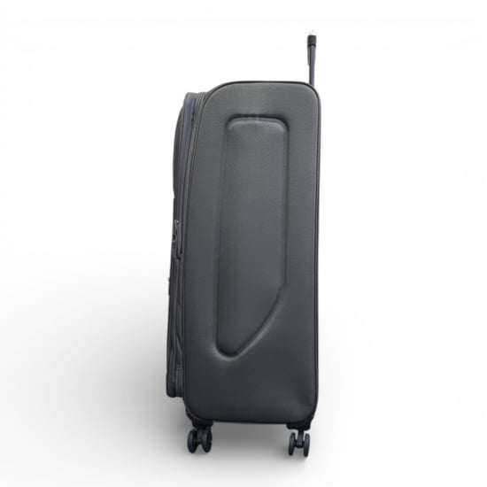Softshell lichtgewicht grijs nylon 4-wiel reiskoffer Vakantie Extra Grote Koffer - Image 6
