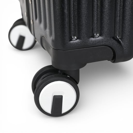 Black Hardshell Dual 4 Wheel ABS Bagagetrolley Hard Shell Cabin Koffer Set - Image 6