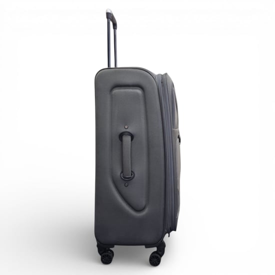 Softshell lichtgewicht grijs nylon 4-wiel reiskoffer vakantieset van 5 koffers - Image 4