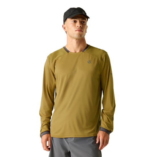 Dare 2B Heren Trackstand Ace T-shirt met lange mouwen (Hout Bruin) - Image 4