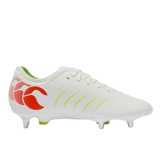 Canterbury Heren Phoenix 2.0 Team Soft Ground Voetbalschoenen (Wit/oranje) - Image 1
