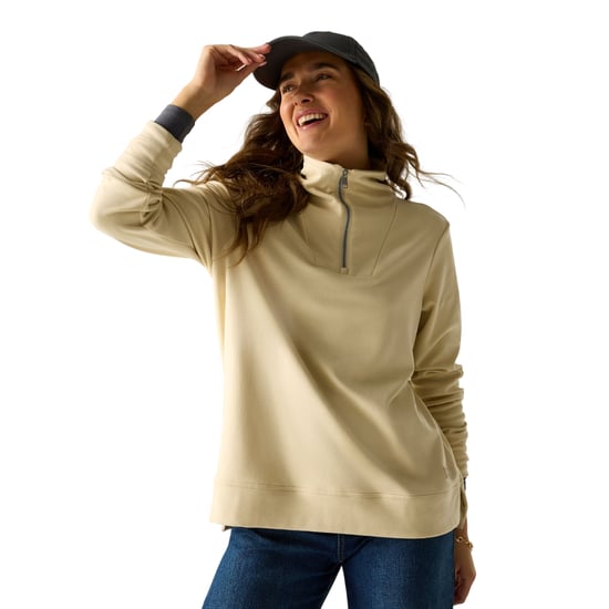 Regatta Dames/Dames Demmi Quarter Zip Fleece Top (Lichte vanille) - Image 4