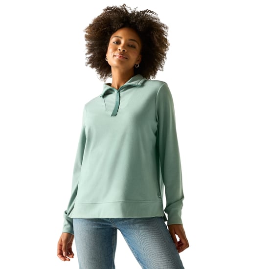 Regatta Dames/Dames Demmi Quarter Zip Fleece Top (Ivy Mos) - Image 4