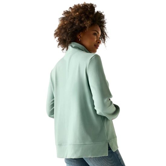 Regatta Dames/Dames Demmi Quarter Zip Fleece Top (Ivy Mos) - Image 5