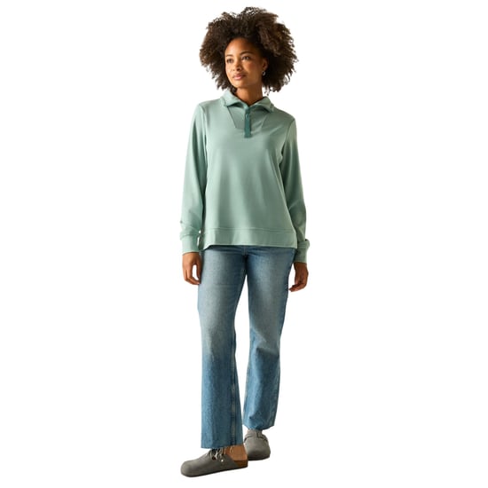 Regatta Dames/Dames Demmi Quarter Zip Fleece Top (Ivy Mos) - Image 6