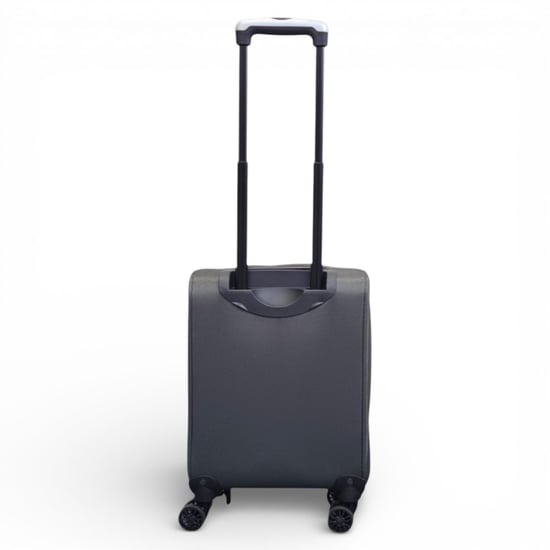 Softshell lichtgewicht grijs nylon 4-wiel reiskoffer Vakantie koffer onder de stoel - Image 6