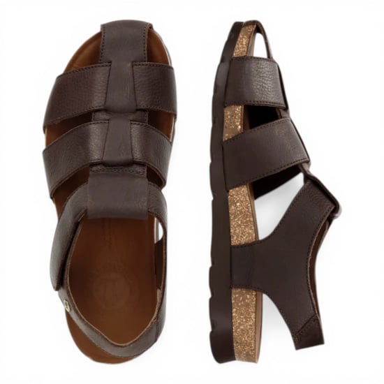 Panama Jack Heren Waterdichte Bark Bruine Leren Sandals - Stanley C1 - Image 4
