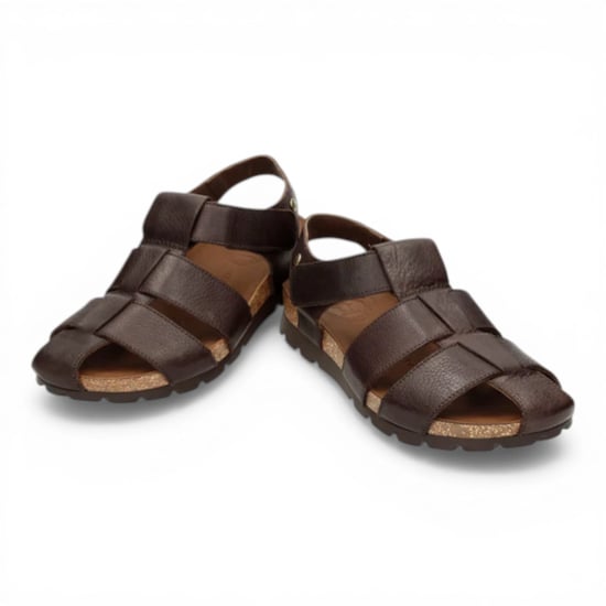 Panama Jack Heren Waterdichte Bark Bruine Leren Sandals - Stanley C1 - Image 5