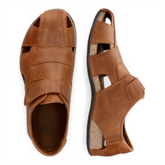 Panama Jack Fletcher Basics C5 Heren Bark Bruine Leren Sandals - Image 4