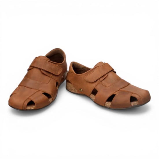 Panama Jack Fletcher Basics C5 Heren Bark Bruine Leren Sandals - Image 5