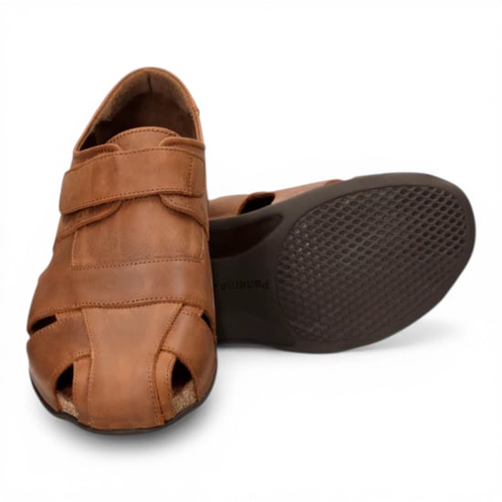 Panama Jack Fletcher Basics C5 Heren Bark Bruine Leren Sandals - Image 6