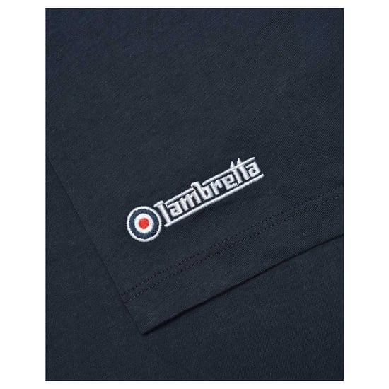 Lambretta Heren Northern Soul T-Shirt (Marine/Goud) - Image 3