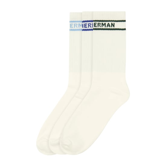 Ben Sherman Heren Ivy geribbelde sportsokken (pak van 3) (Wit) - Image 1