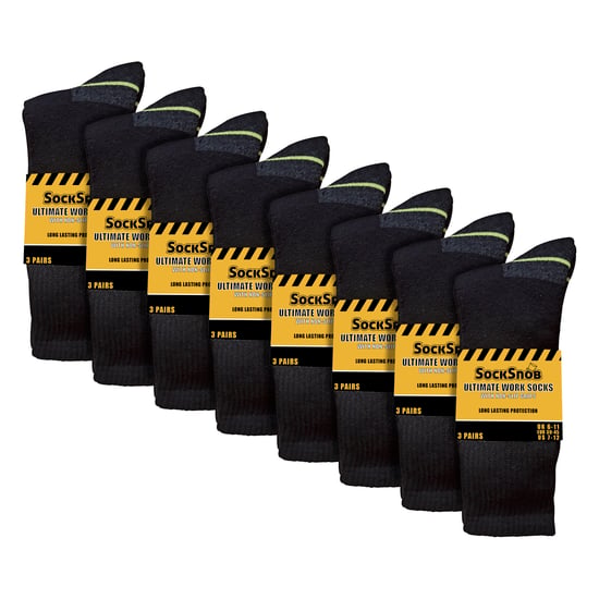 24 Paar Mannen Antislip Grip Werk Sokken | Ademend Duurzaam Boot Sokken met Grip - Image 2